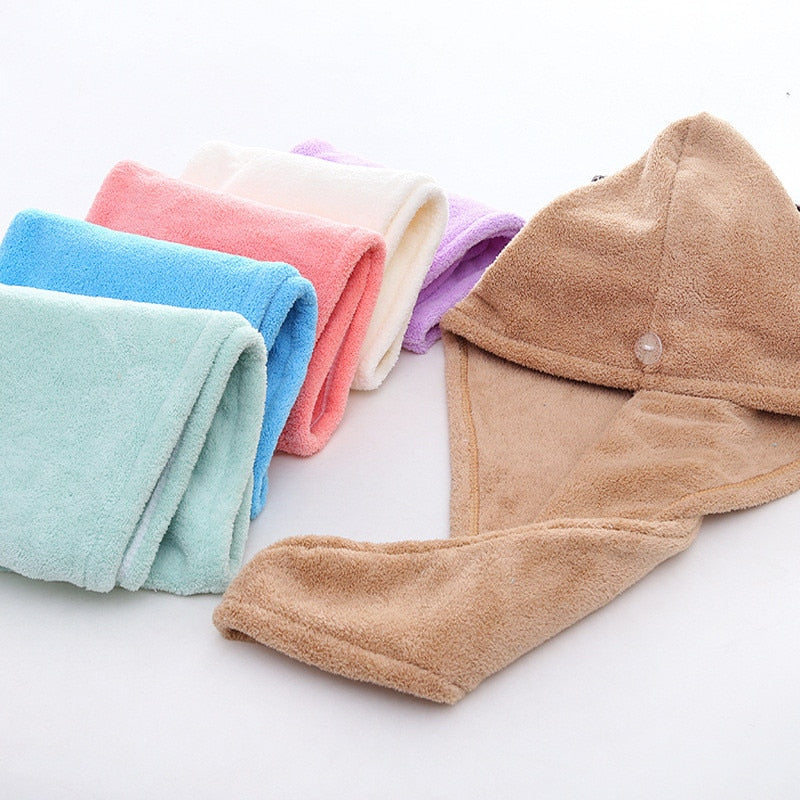 Microfiberrapid drying hair towel