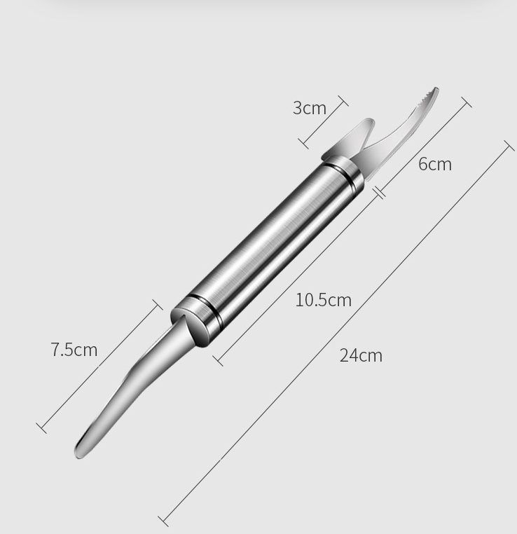 Shrimp thread knife