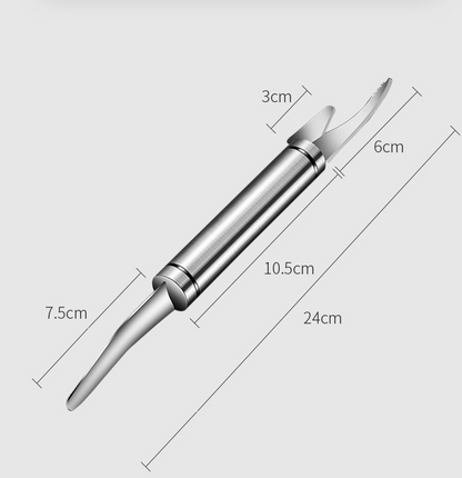 Shrimp thread knife